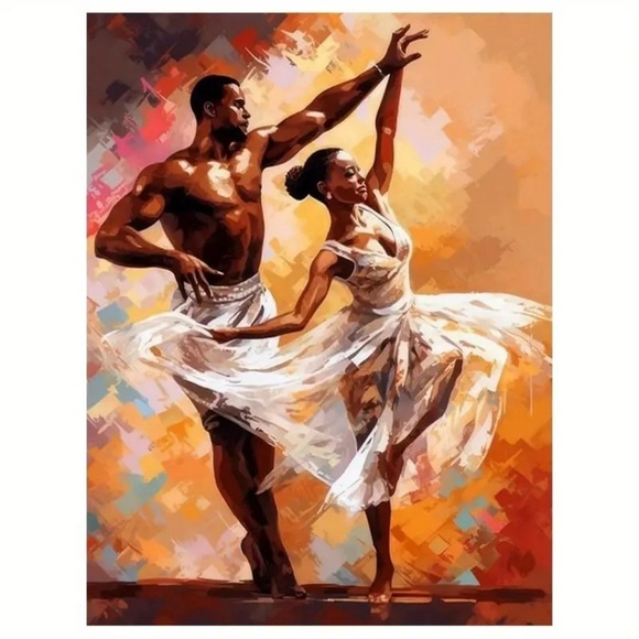 Elegant Dance Canvas Art - A Perfect Touch of Grace for Your Home 💃🏾🕺🏽 - Picture 1 of 5